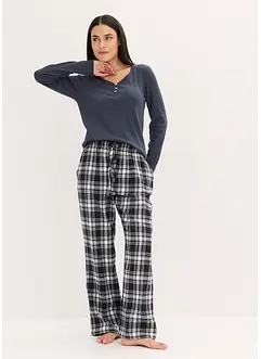 Gewebte Pyjamahose aus Flanell, bonprix Gewebte Pyjamahose aus Flanell, bonprix