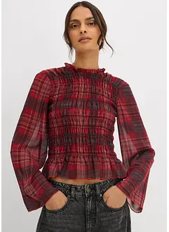 Blusenshirt mit Smokeinsatz, bonprix Blusenshirt mit Smokeinsatz, bonprix