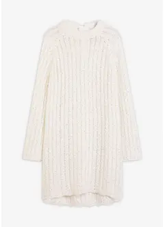 Mini-Strickkleid mit Satin-Schleife und Pailletten, bonprix Mini-Strickkleid mit Satin-Schleife und Pailletten, bonprix