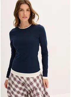 Langarmshirt aus Baumwollmix, bonprix Langarmshirt aus Baumwollmix, bonprix