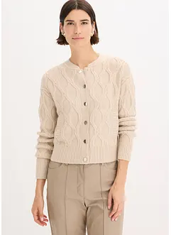 Veste bomber en maille torsadée avec laine, bonprix Veste bomber en maille torsadée avec laine, bonprix