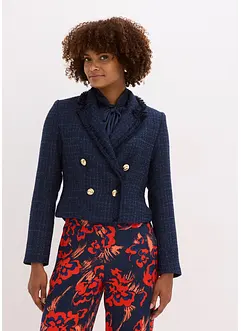 Bouclé-Blazer mit dekorativen Knöpfen, bonprix Bouclé-Blazer mit dekorativen Knöpfen, bonprix