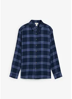 Flanell-Langarmhemd aus reiner Bio-Baumwolle, bonprix Flanell-Langarmhemd aus reiner Bio-Baumwolle, bonprix