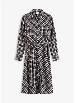 Robe-chemise en flanelle douce, bonprix Robe-chemise en flanelle douce, bonprix
