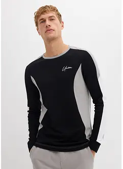 Langarmshirt aus elastischem Baumwoll-Mix, Slim Fit, bonprix Langarmshirt aus elastischem Baumwoll-Mix, Slim Fit, bonprix