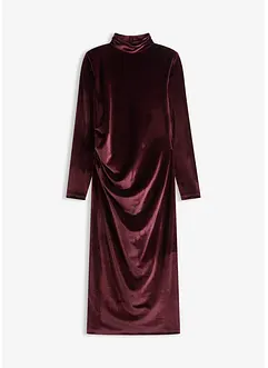 Robe midi en velours doux, bonprix Robe midi en velours doux, bonprix