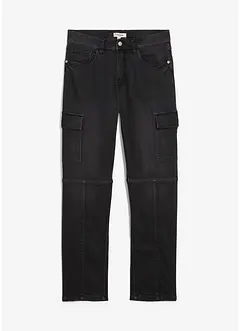 Jean cargo Regular à taille élastiquée, droit, bonprix Jean cargo Regular à taille élastiquée, droit, bonprix