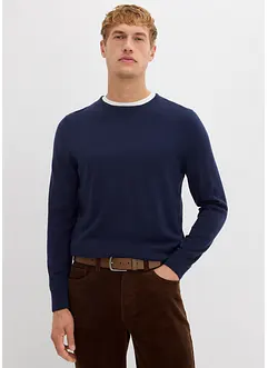 Pull en fine maille avec laine mérinos, bonprix Pull en fine maille avec laine mérinos, bonprix