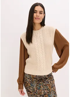 Pullunder mit Baumwollanteil, bonprix Pullunder mit Baumwollanteil, bonprix