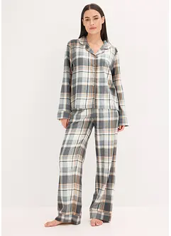 Pyjama tissé en flanelle avec fil lurex et pochette cadeau, bonprix Pyjama tissé en flanelle avec fil lurex et pochette cadeau, bonprix