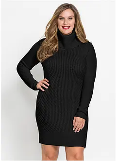 Figurbetontes Strickkleid mit Rollkragen, bonprix Figurbetontes Strickkleid mit Rollkragen, bonprix