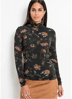 T-shirt manches longues à col roulé, bonprix T-shirt manches longues à col roulé, bonprix