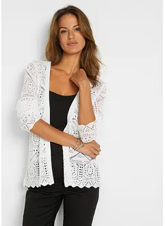 Gilet en maille ajourée, bonprix Gilet en maille ajourée, bonprix