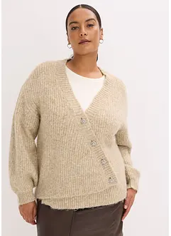 Gilet doux en grosse maille de laine mélangée, bonprix Gilet doux en grosse maille de laine mélangée, bonprix