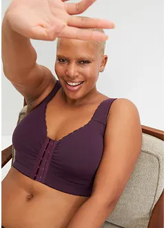 Lot de 2 soutiens-gorge sans armatures fermeture devant, bonprix Lot de 2 soutiens-gorge sans armatures fermeture devant, bonprix