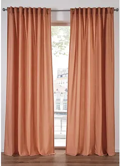 Lot de 2 voilages en polyester recyclé, bonprix Lot de 2 voilages en polyester recyclé, bonprix