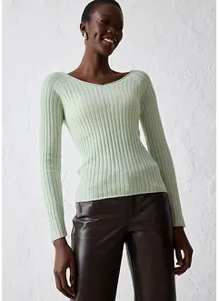Pull en fine maille de laine mérinos, bonprix Pull en fine maille de laine mérinos, bonprix