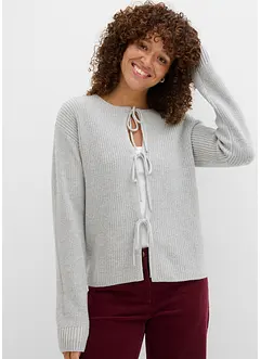 Strickjacke mit Schleifen-Detail, bonprix Strickjacke mit Schleifen-Detail, bonprix