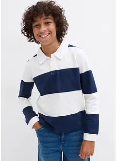 Polo-Sweatshirt aus reiner Bio-Baumwolle, bonprix Polo-Sweatshirt aus reiner Bio-Baumwolle, bonprix