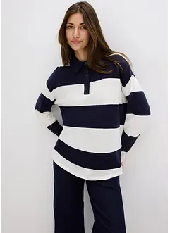 Oversize-Pullover mit Polokragen, bonprix Oversize-Pullover mit Polokragen, bonprix