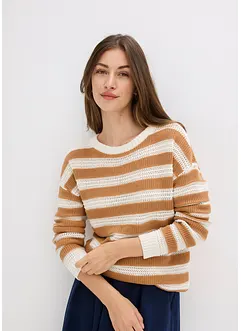 Oversize-Pullover aus reiner Baumwolle, bonprix Oversize-Pullover aus reiner Baumwolle, bonprix