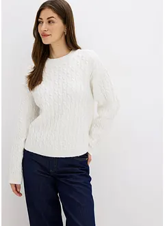 Pullover mit Zopfmuster, bonprix Pullover mit Zopfmuster, bonprix