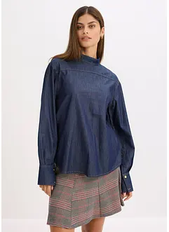 Blouse en jean avec larges manchettes, bonprix Blouse en jean avec larges manchettes, bonprix
