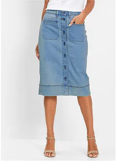 Jupe en jean à boutons, bonprix Jupe en jean à boutons, bonprix