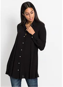 Bluse mit Perlenknopfleiste, bonprix Bluse mit Perlenknopfleiste, bonprix