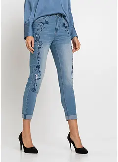 Jean slim taille mi-haute, court, bonprix Jean slim taille mi-haute, court, bonprix