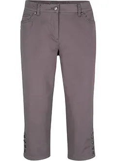 Baumwoll-Capri-Hose mit Bequembund und Knöpfen, bonprix Baumwoll-Capri-Hose mit Bequembund und Knöpfen, bonprix