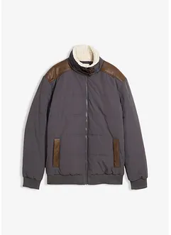 Doudoune courte déperlante avec détails enduits, bonprix Doudoune courte déperlante avec détails enduits, bonprix