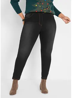 High Waist Jeggings aus leichter, elastischer Thermoqualität mit Bequembund, bonprix High Waist Jeggings aus leichter, elastischer Thermoqualität mit Bequembund, bonprix