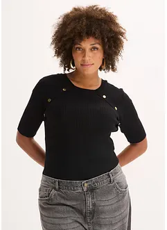 Pull en fine maille de viscose mélangée, bonprix Pull en fine maille de viscose mélangée, bonprix