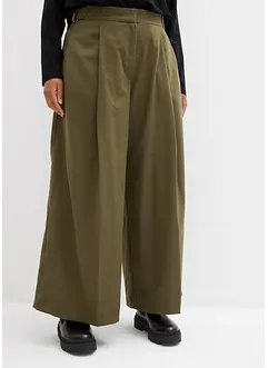 Hose mit Seitenschnallen aus Viskose-Mix, bonprix Hose mit Seitenschnallen aus Viskose-Mix, bonprix