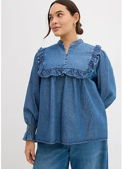 Blouse en jean à volants, bonprix Blouse en jean à volants, bonprix