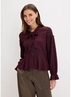 Blouse en jersey texturé, bonprix Blouse en jersey texturé, bonprix