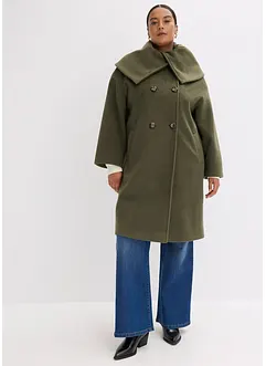 Manteau aspect laine à large col, bonprix Manteau aspect laine à large col, bonprix