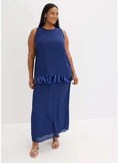 Robe longue en georgette fine avec sequins, bonprix Robe longue en georgette fine avec sequins, bonprix