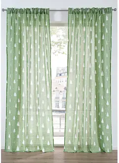 Voilage en coton (1 pce), bonprix Voilage en coton (1 pce), bonprix
