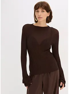 Halbtransparentes Strickshirt, bonprix Halbtransparentes Strickshirt, bonprix