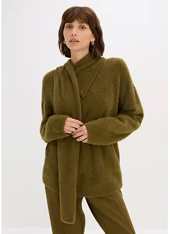 Pull oversize avec écharpe, bonprix Pull oversize avec écharpe, bonprix