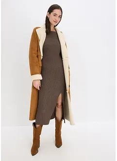 Strickkleid mit Schlitz, bonprix Strickkleid mit Schlitz, bonprix