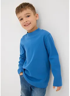 Langarmshirt mit Stehkragen aus reiner Bio-Baumwolle (2er Pack), bonprix Langarmshirt mit Stehkragen aus reiner Bio-Baumwolle (2er Pack), bonprix