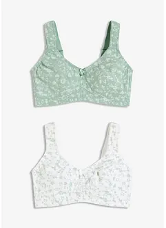 BH ohne Bügel mit weicher Bio-Baumwolle (2er Pack), bonprix BH ohne Bügel mit weicher Bio-Baumwolle (2er Pack), bonprix