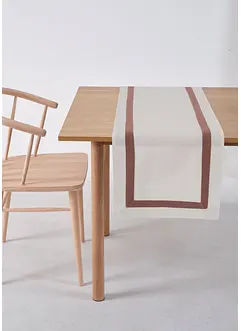 Chemin de table en coton avec bordure colorée, bonprix Chemin de table en coton avec bordure colorée, bonprix