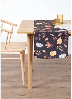 Chemin de table imperméable avec motif citrouille, bonprix Chemin de table imperméable avec motif citrouille, bonprix