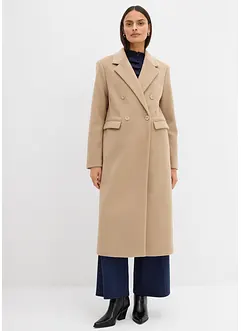 Doppelreihiger Mantel in Wolloptik, bonprix Doppelreihiger Mantel in Wolloptik, bonprix