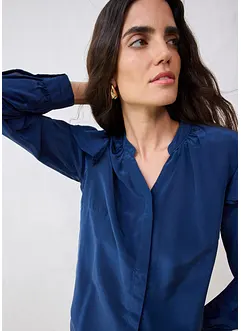 Bluse mit Seidenanteil, bonprix Bluse mit Seidenanteil, bonprix