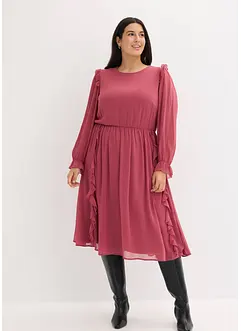 Robe en voile à volants, bonprix Robe en voile à volants, bonprix